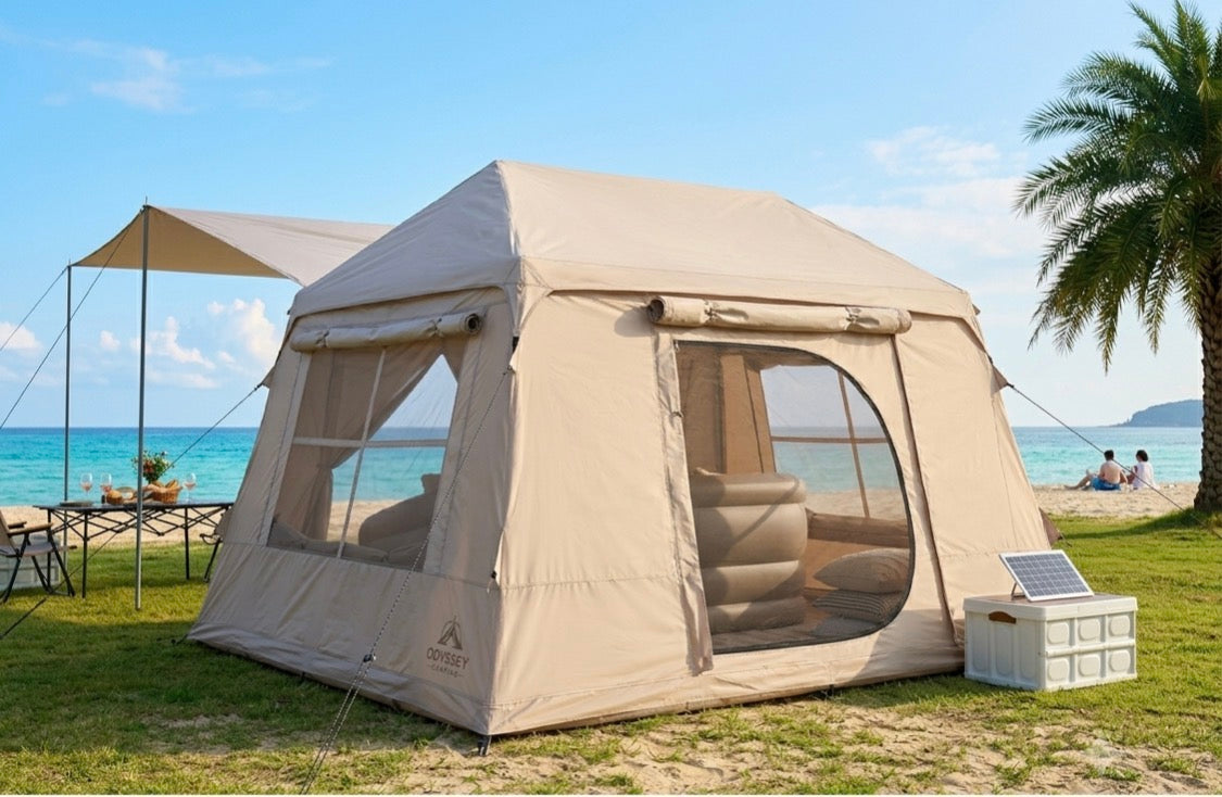 Tente Gonflable Premium 5,72 m² | Installation Rapide & Robustesse Outdoor