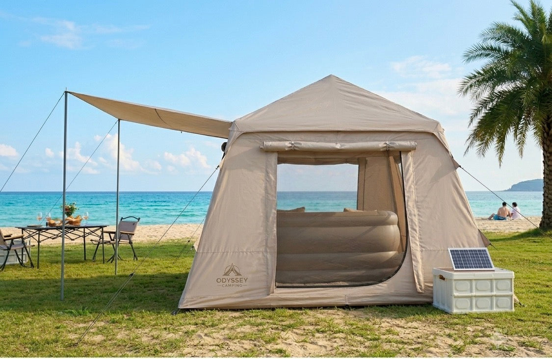 Tente Gonflable Premium 5,72 m² | Installation Rapide & Robustesse Outdoor